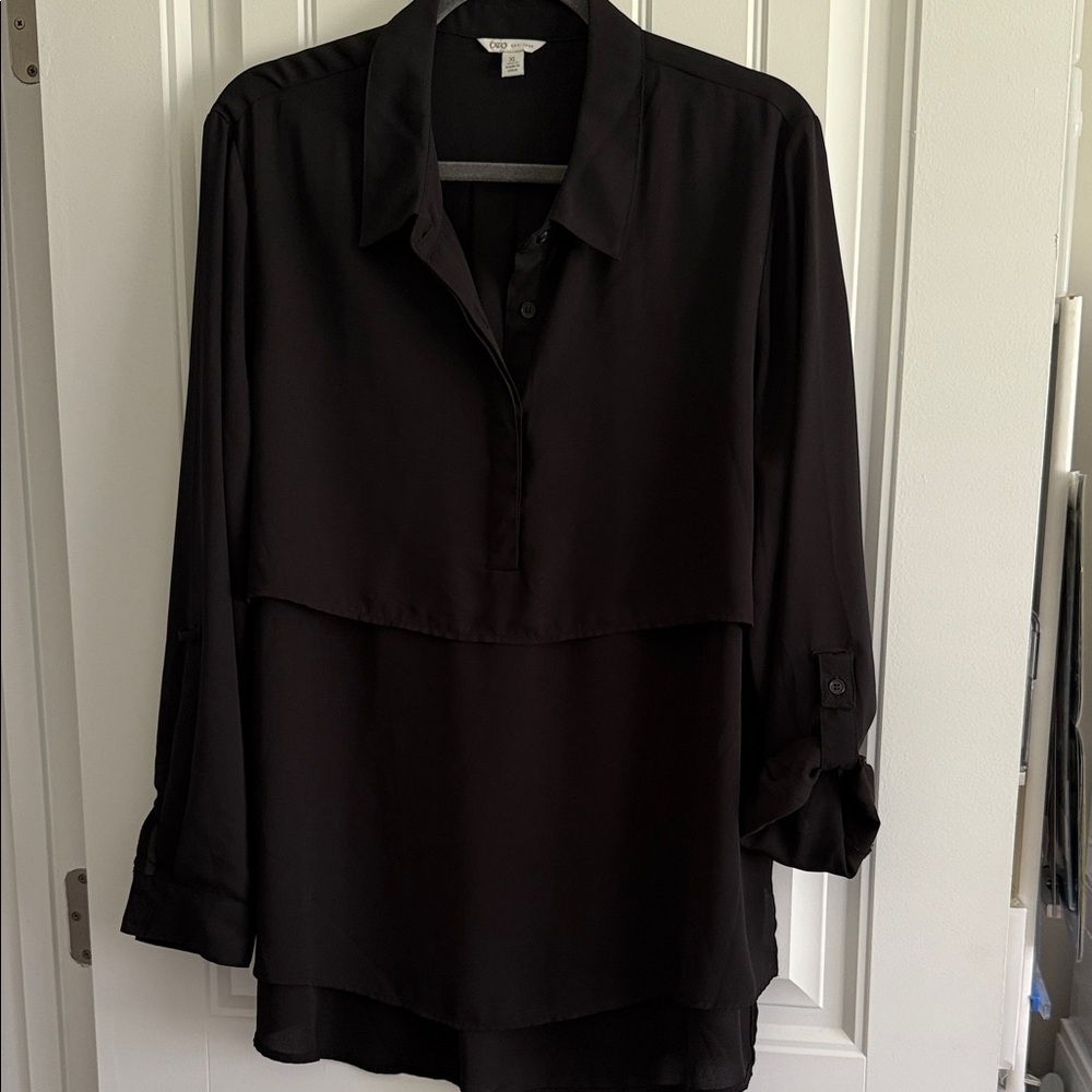 Elegant Black Women's Top